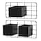 Glitzhome® Black Metal Vertical Wall Planter Stands Set